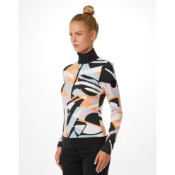 Skipullies|Wintersport-Toni Sailer  WIEKA PRINT skipully dames clementine sorbet