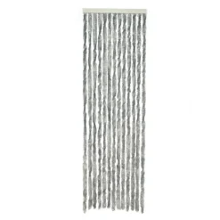 Travellife Chenille vliegengordijn 185 x 56 cm grey< Deurgordijnen