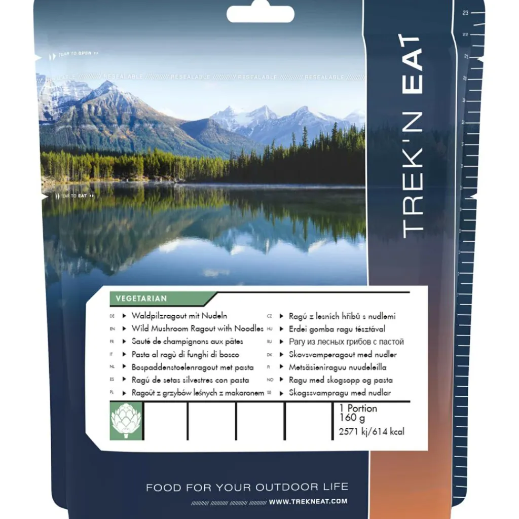 Trek 'n Eat Wild Mushrooms Ragout with Noodles< Voeding