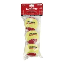 Tennisballen-Tretorn Academy Stage 3 tennisballen 3-pack rood geel