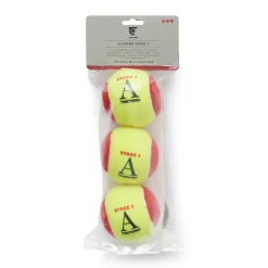 Tretorn Academy tennisballen 3-pack rood geel< Tennisballen