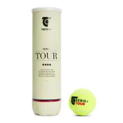 Tennisballen-Tretorn Serie+ Tour tennisballen 4-pack geel