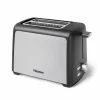 Keukenapparaten-Tristar BR-1058 broodrooster black silver