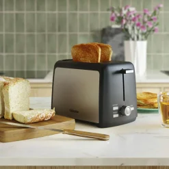 Keukenapparaten-Tristar BR-1058 broodrooster black silver