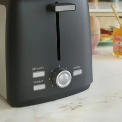 Keukenapparaten-Tristar BR-1058 broodrooster black silver