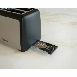 Keukenapparaten-Tristar BR-1058 broodrooster black silver