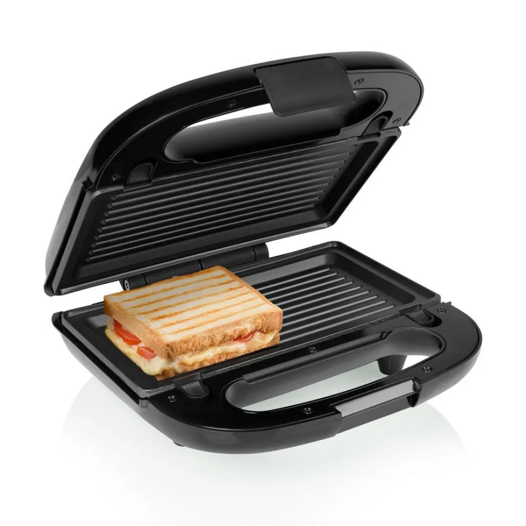 Keukenapparaten-Tristar SA-3071 3-in-1 tosti ijzer zwart zilver