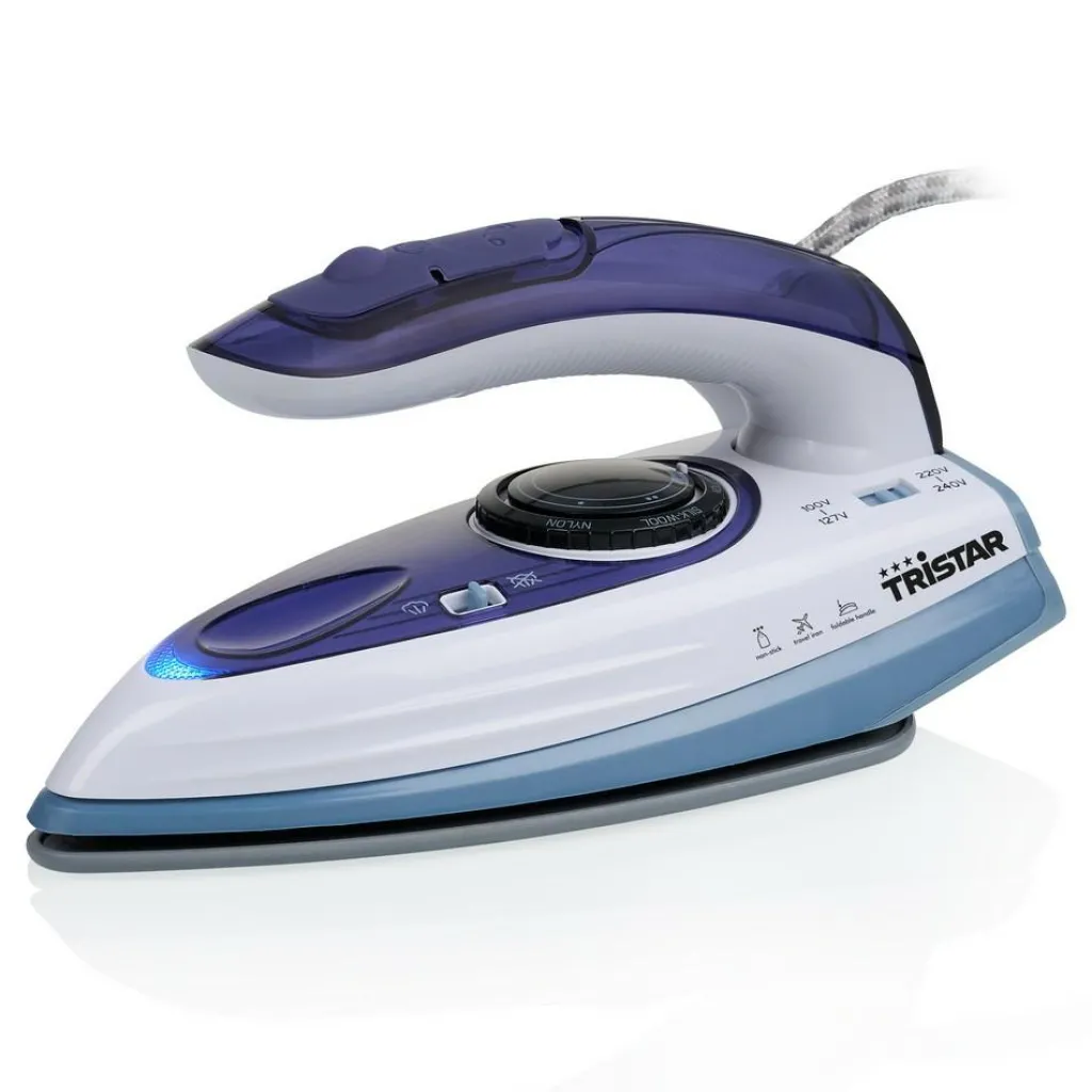Wassen & Drogen-Tristar ST-8152 Reis stoomstrijkijzer blauw wit