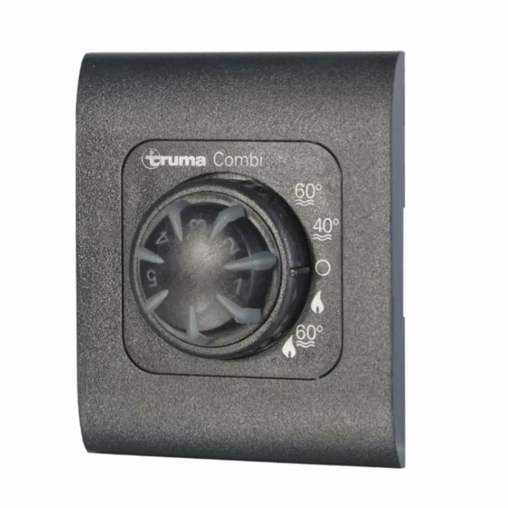 Kachels-Truma Combi CP Classic bedieningspaneel zwart