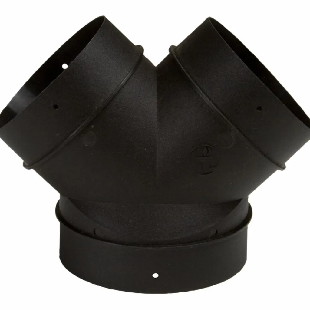 Kachels-Truma Y-stuk 65/72 mm zwart