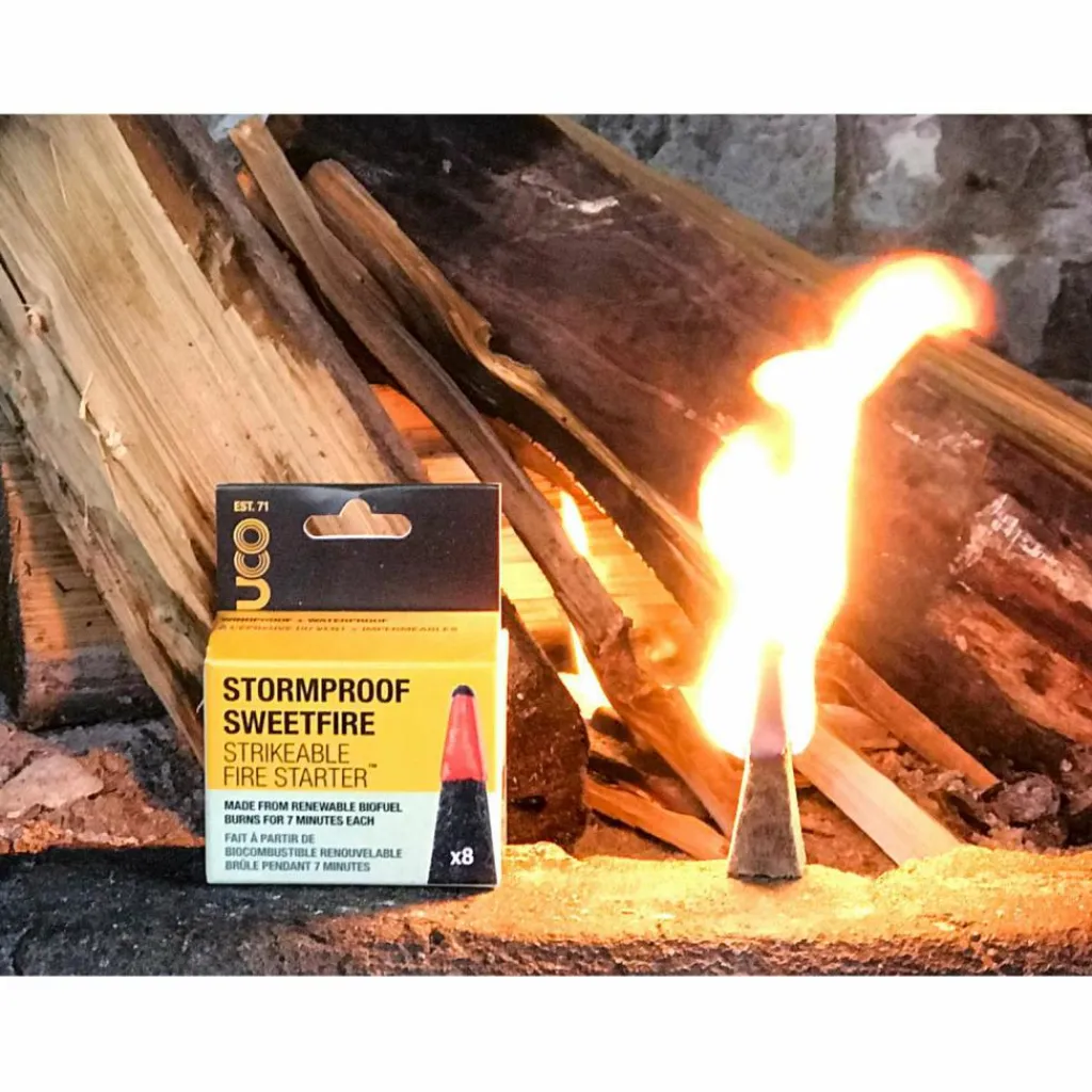 Uco Stormproof Sweetfire Firestarter lucifers 8-pack< Overige Accessoires