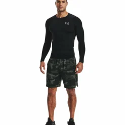 Sportshirt-Under Armour  HeatGear LS shirt heren black white