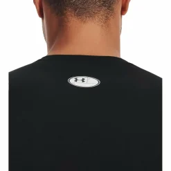 Sportshirt-Under Armour  HeatGear LS shirt heren black white
