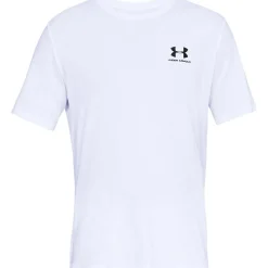 Under Armour Left Chest Logo shirt heren white black< Sportshirt