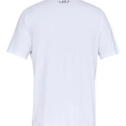 Under Armour  Left Chest Logo shirt heren white black< Sportshirt