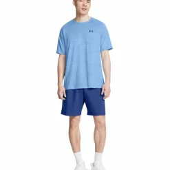 Under Armour  Tech Woven Wordmark short heren tech blue horizon blue< Sportbroek