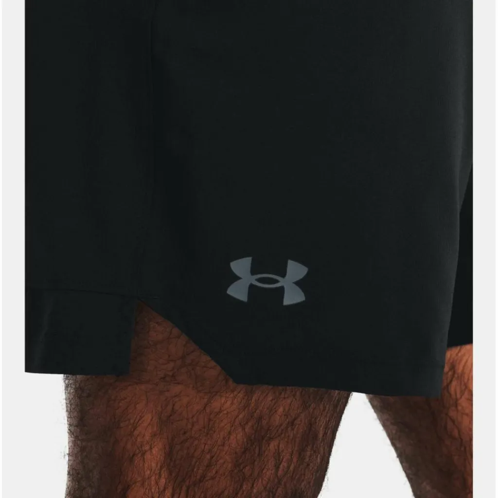 Under Armour Vanish Woven 6 inch short heren black< Sportbroek