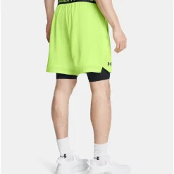 Under Armour  Vanish Woven 2-in-1 short heren morph green black< Sportbroek