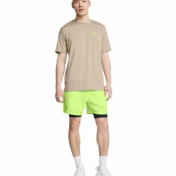 Under Armour  Vanish Woven 2-in-1 short heren morph green black< Sportbroek