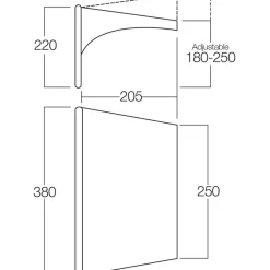 Vango Airbeam Sky Canopy caravanluifel 250 cm< Caravan- & Voortentluifels
