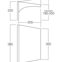 Caravan- & Voortentluifels-Vango Airbeam Sky Canopy caravanluifel 350 cm