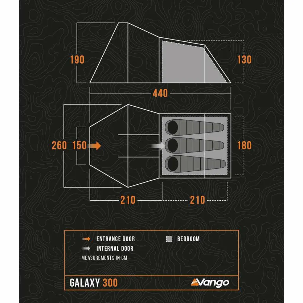 Vango Galaxy 300 lichtgewicht tunneltent green< Tunneltenten|Koepeltenten