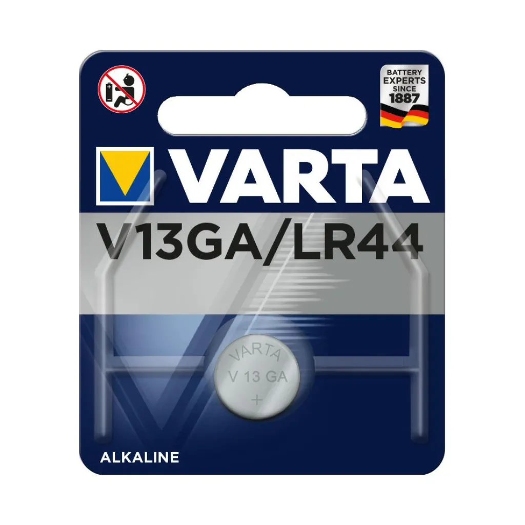 Accu's & Batterijen-Varta Alkaline LR44 knoopcel batterij