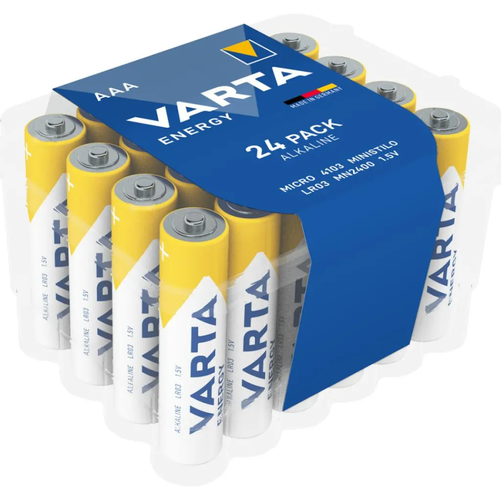 Varta Energy Alkaline AAA batterij 24-pack< Accu's & Batterijen