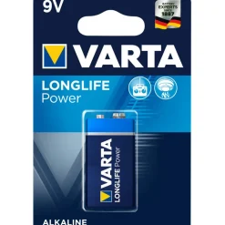 Accu's & Batterijen-Varta Longlife Power Alkaline 9V batterij