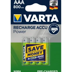 Accu's & Batterijen-Varta Recharge Accu Power NiMH AAA oplaadbare batterij 4-pack
