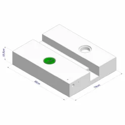 Watertanks-Vecam Watertank Ducato X250-X290 140 liter 96 x 79 x 19,5 cm wit