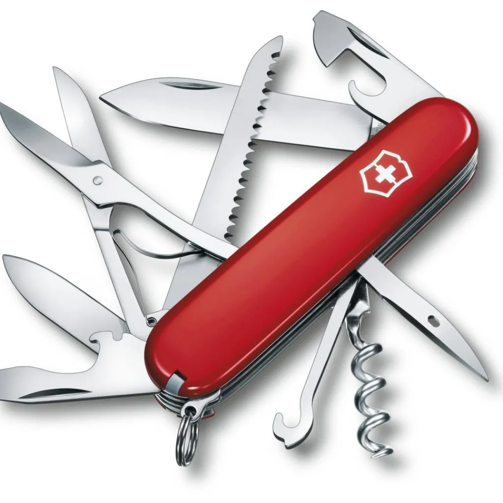Multitools & Zakmessen-Victorinox Huntsman zakmes rood