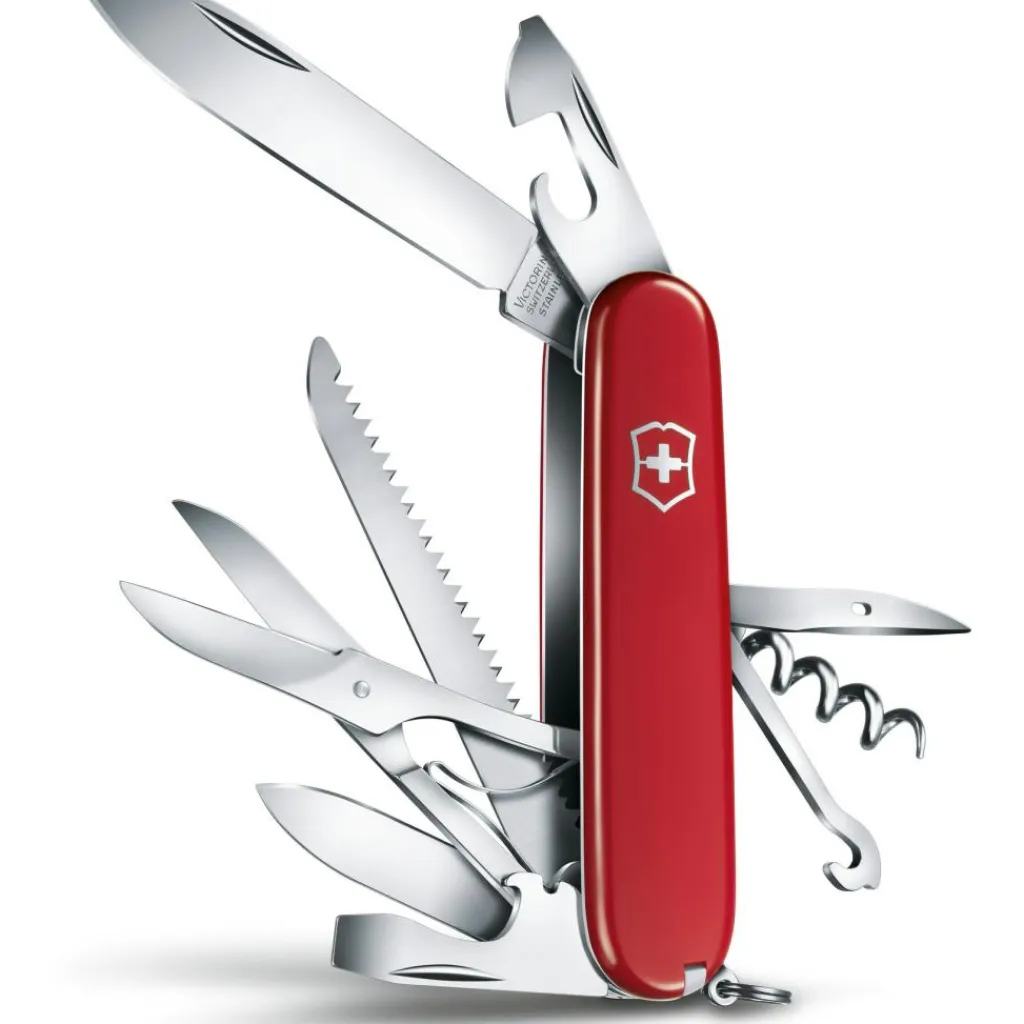 Multitools & Zakmessen-Victorinox Huntsman zakmes rood