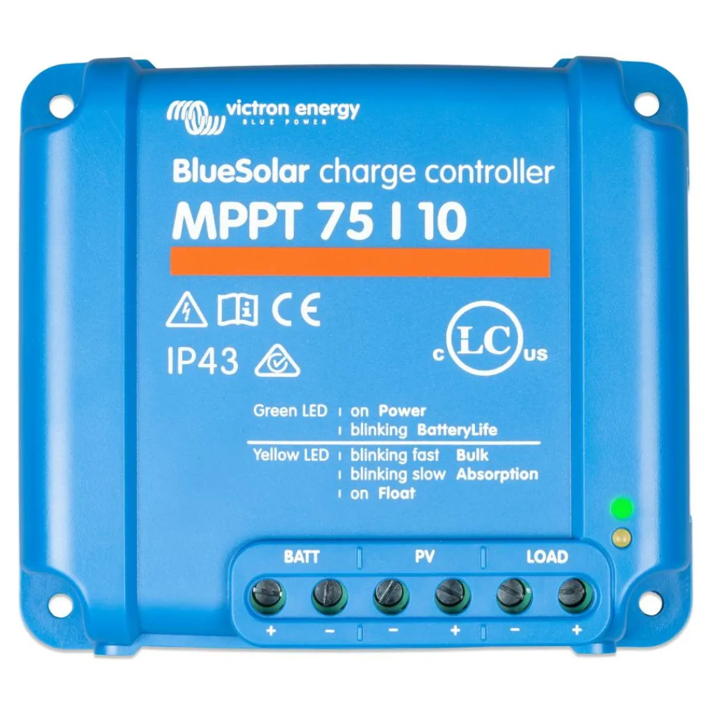 Accu's & Batterijen-Victron Energy BlueSolar MPPT 75/10 laadregelaar zonnepaneel