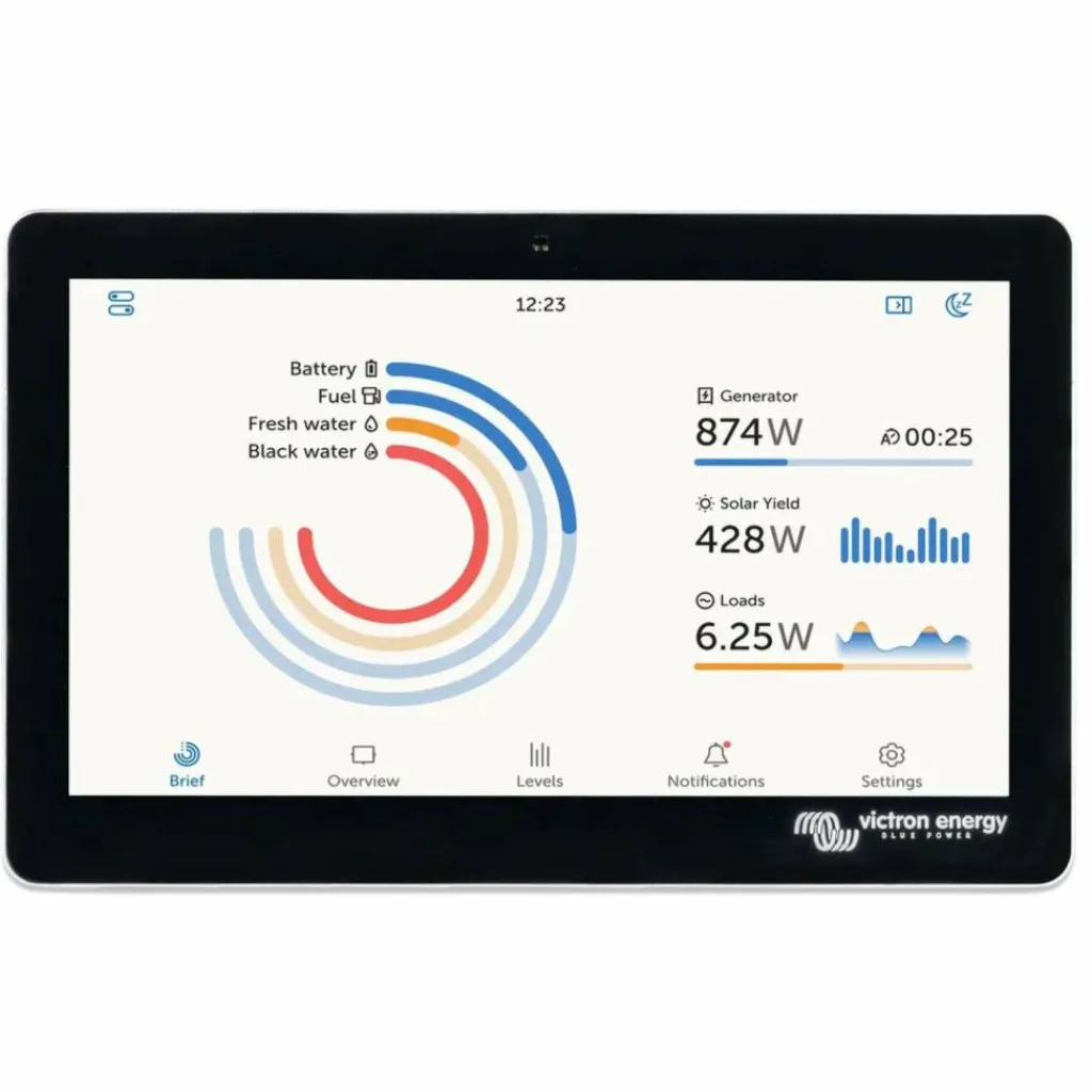 Victron Energy Cerbo GX Touch 70 Flush beeldscherm black< Accu's & Batterijen