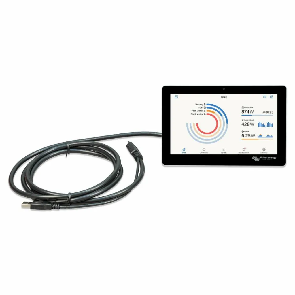 Victron Energy Cerbo GX Touch 70 Flush beeldscherm black< Accu's & Batterijen