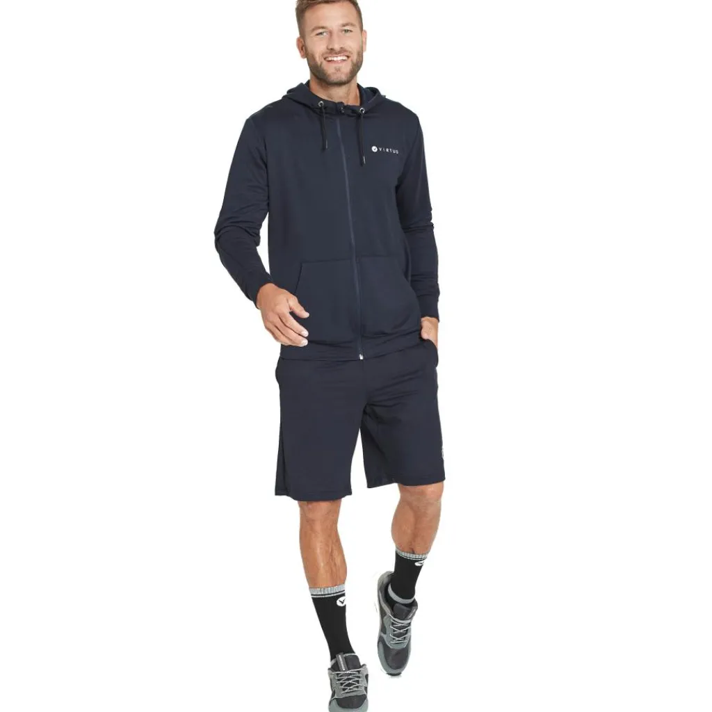 Sportbroek-VIRTUS Patrick short heren dark sapphire