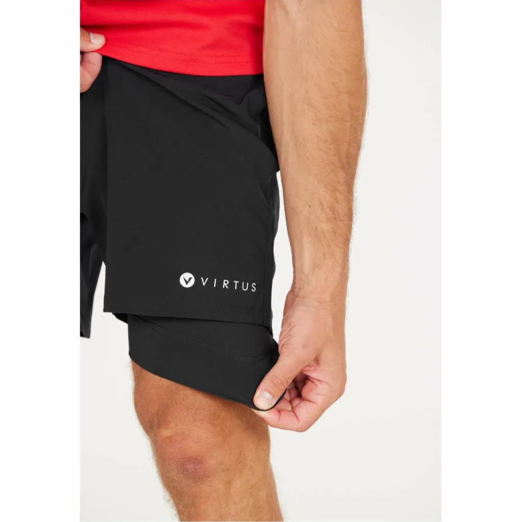 Sportbroek-VIRTUS Zayne 2-in-1 short heren black