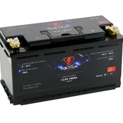 Voltium Energy  Smart LiFePO4 accu 12,8V - 100Ah DIN< Accu's & Batterijen