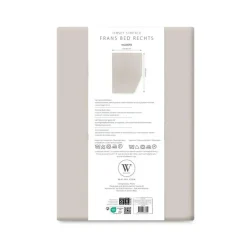 Walra Travel Jersey hoeslaken Frans bed rechts zand< Beddengoed