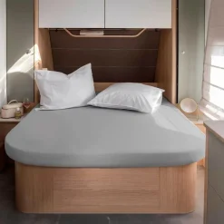 Walra Travel Jersey hoeslaken Queens bed grijs< Beddengoed