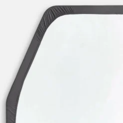 Walra Travel Jersey hoeslaken Frans bed links antraciet< Beddengoed