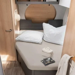 Walra Travel Jersey hoeslaken Frans bed links zand< Beddengoed