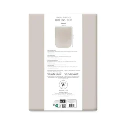 Beddengoed-Walra Travel Jersey hoeslaken Queens bed zand