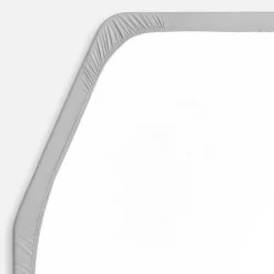 Walra Travel Jersey hoeslaken Frans bed links grijs< Beddengoed