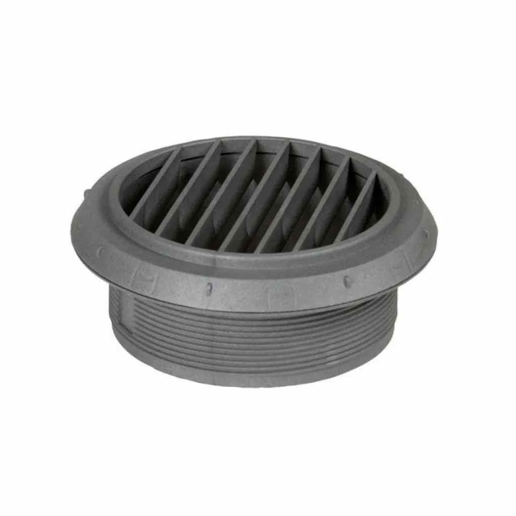 Kachels-Webasto luchtuitblaasrooster 90 graden 90 mm grijs