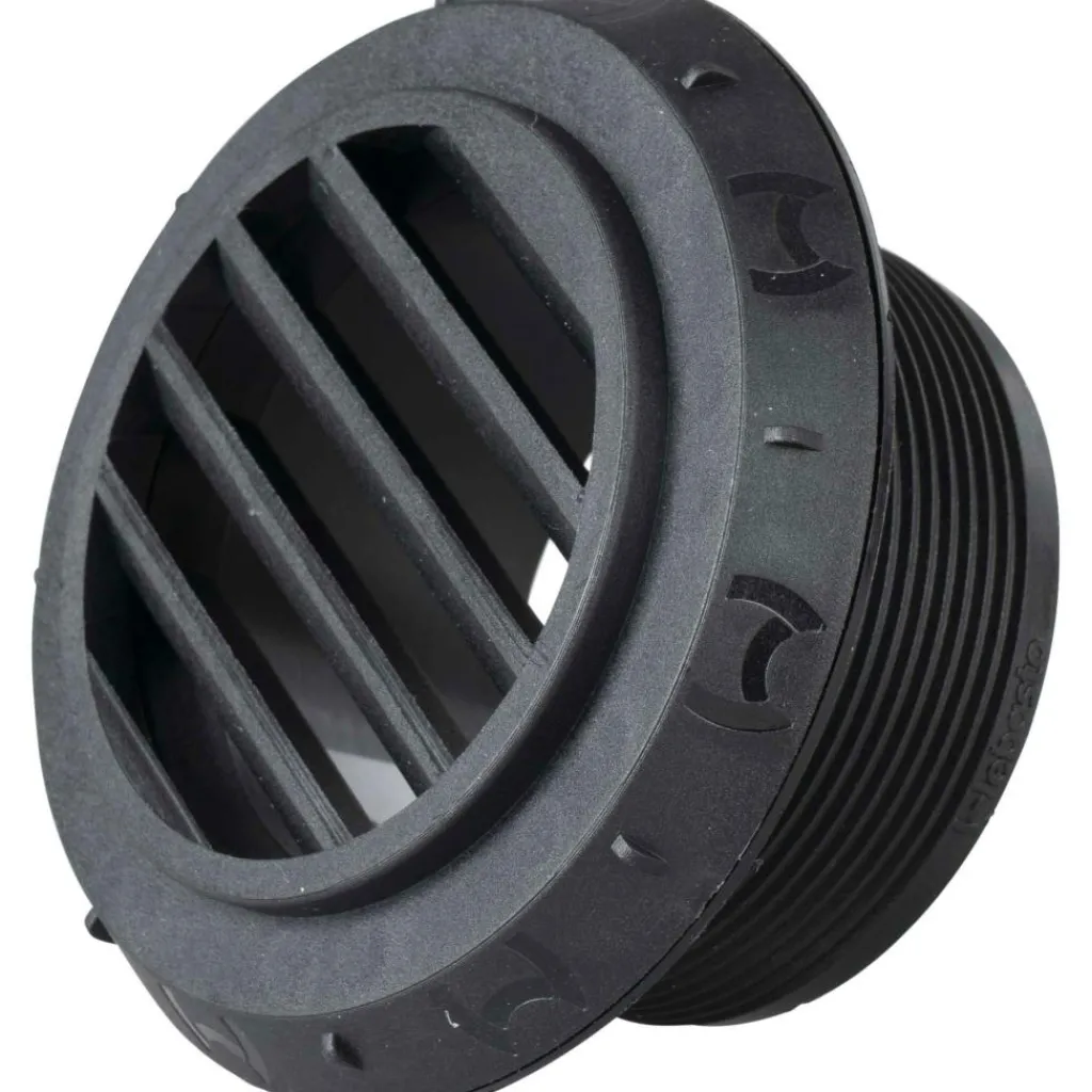 Kachels-Webasto luchtuitblaasrooster 45 graden 60 mm zwart