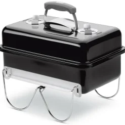 Weber Go-Anywhere houtskoolbarbecue black< Houtskool Bbq