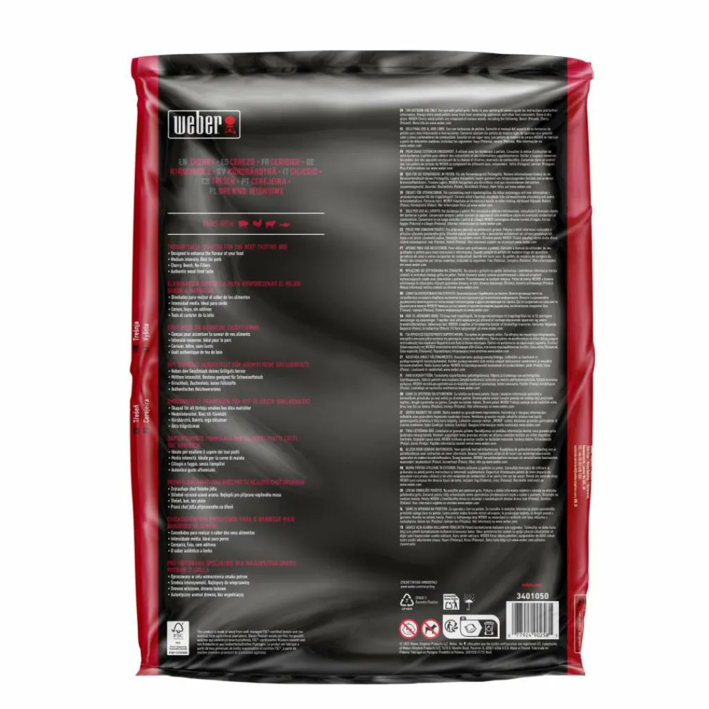 Aanmaken-Weber Kersenhout hardhout pellets 8 kg