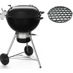 Weber Master-Touch GBS Premium E-5775 houtskoolbarbecue  black inclusief GBS grillrooster< Houtskool Bbq